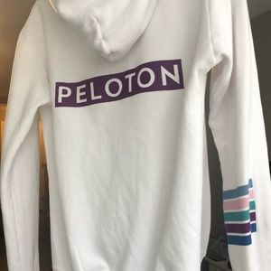 White Peloton Sweatshirt Zip